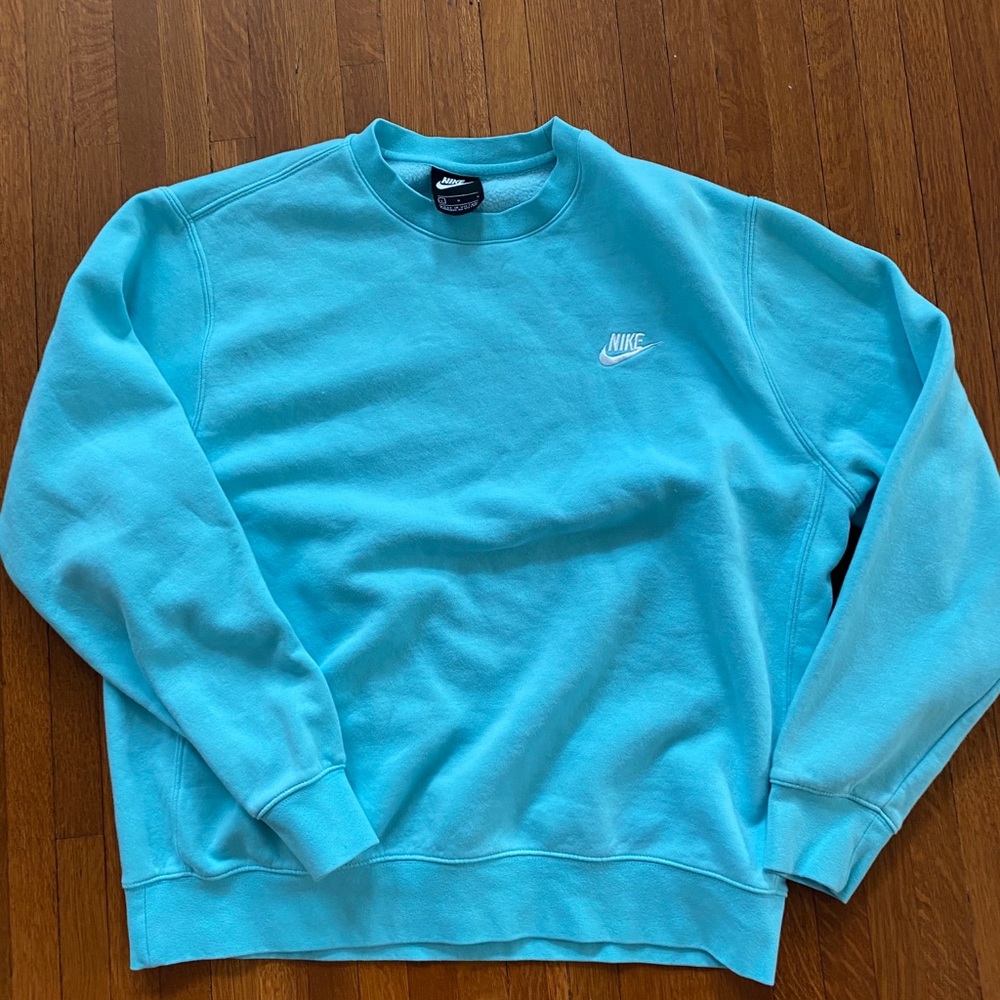 Blue nike crewneck
